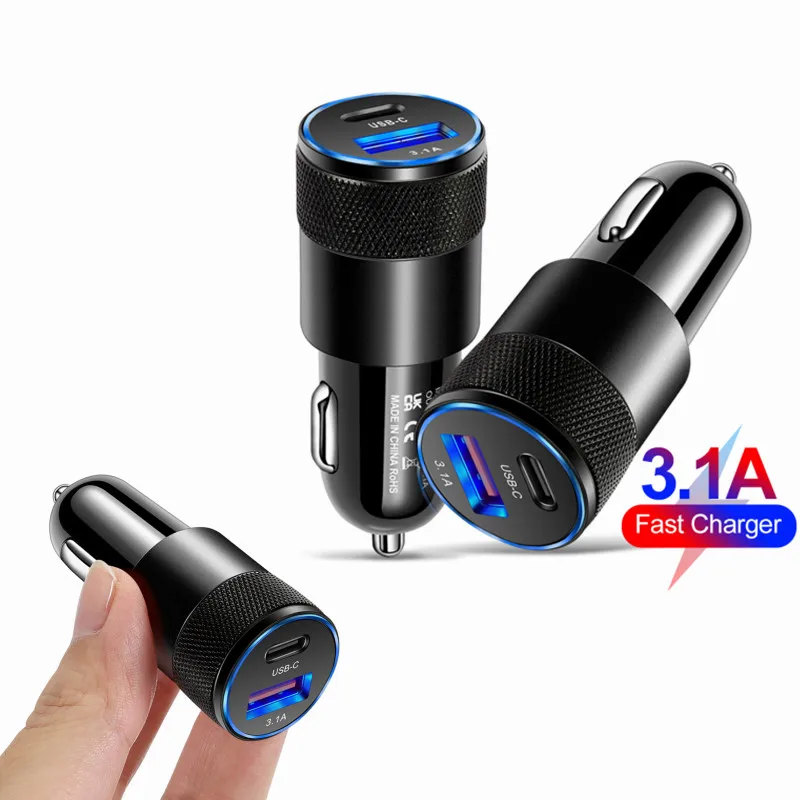 

Автомобильное зарядное устройство USB Type-C, 3,1 А