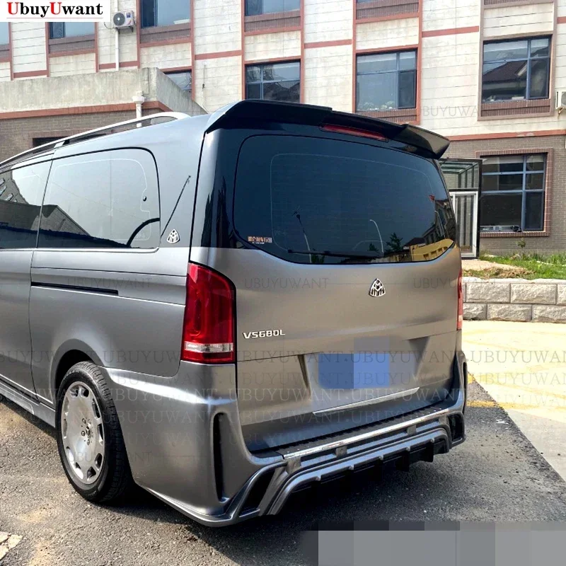 Для Mercedes Benz V Class Vito V260 V260L ABS задний спойлер багажника крыло черный белый цвет 2016 2017