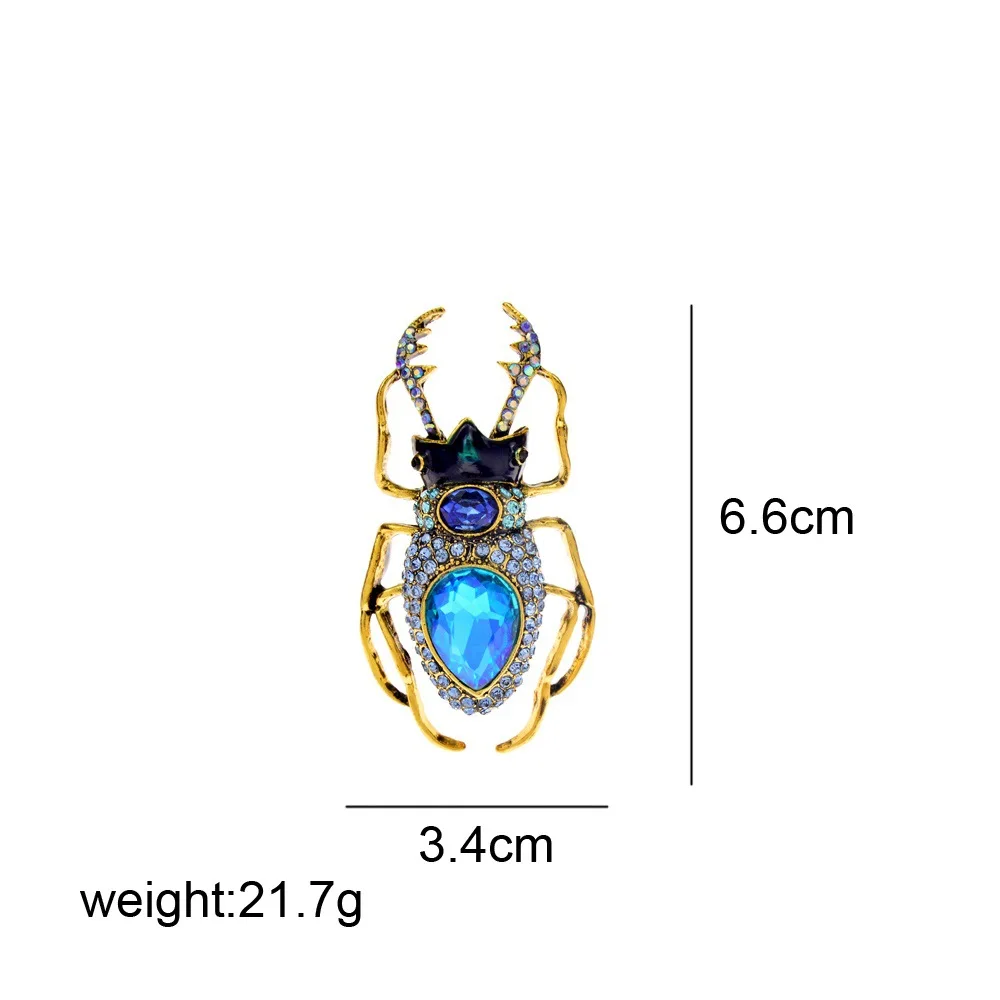 Винтажный стильный аксессуар в стиле панк с голубыми стразами для женщин и