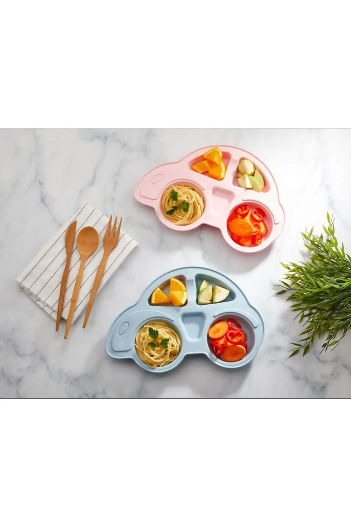 

Кухонные принадлежности-модель автомобиля Синяя тарелка для еды-для детей-веселые еды-ежедневное использование-подарок-детское питание