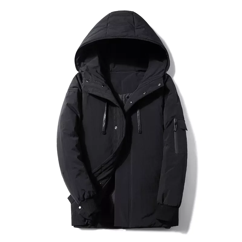 2022New Winter Warm Thick Down Jacket Men Fashion Hooded Windproof White Duck Parkas Coat Men Autumn Brand Casual Down Jacket Me