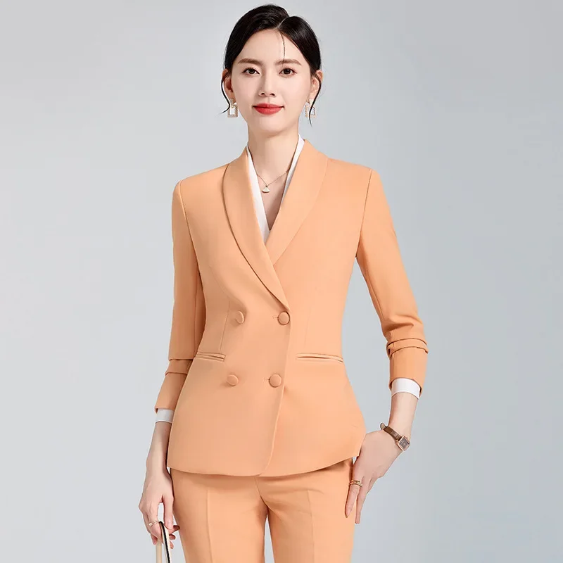 Синий профессиональный пиджак женская элегантная повседневная модная одежда в