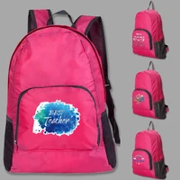 backpacks 2022 new men lightweight portable foldable hiking mountaineering daypack women sports schoolbag teacher print backpack
