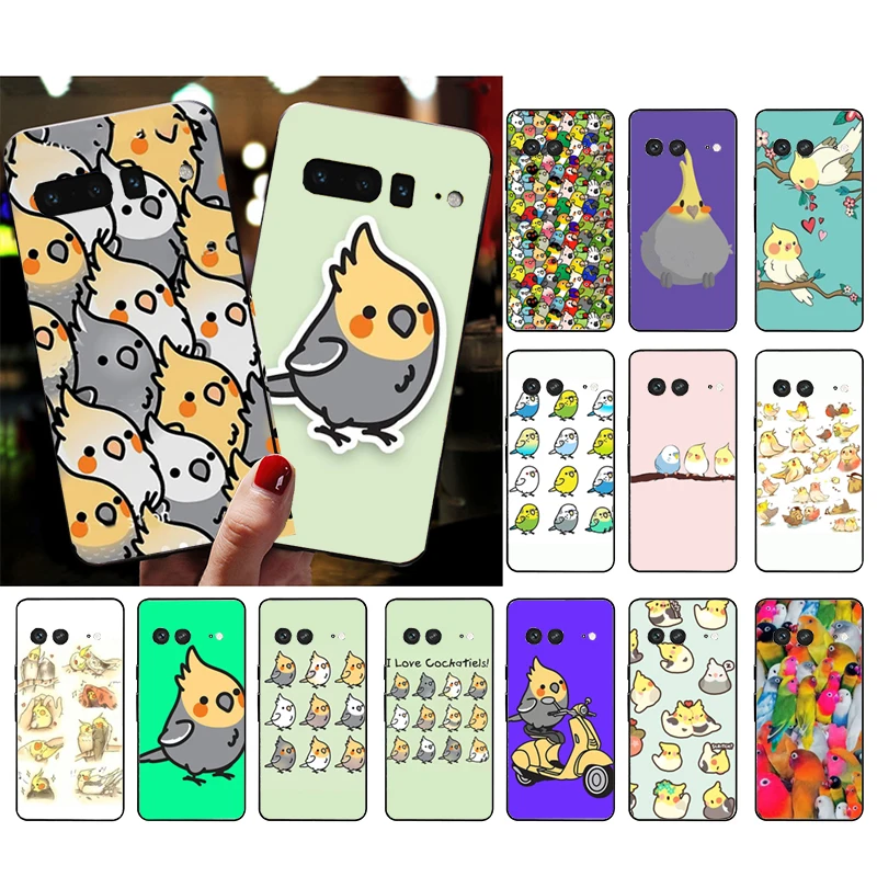 

Phone Case for Google Pixel 7 Pro 7 6A 6 Pro 5A 4A 3A Pixel 4 XL Pixel 5 6 4 3 XL 3A XL 2 XL Chubby Cockatiel bird Case Funda