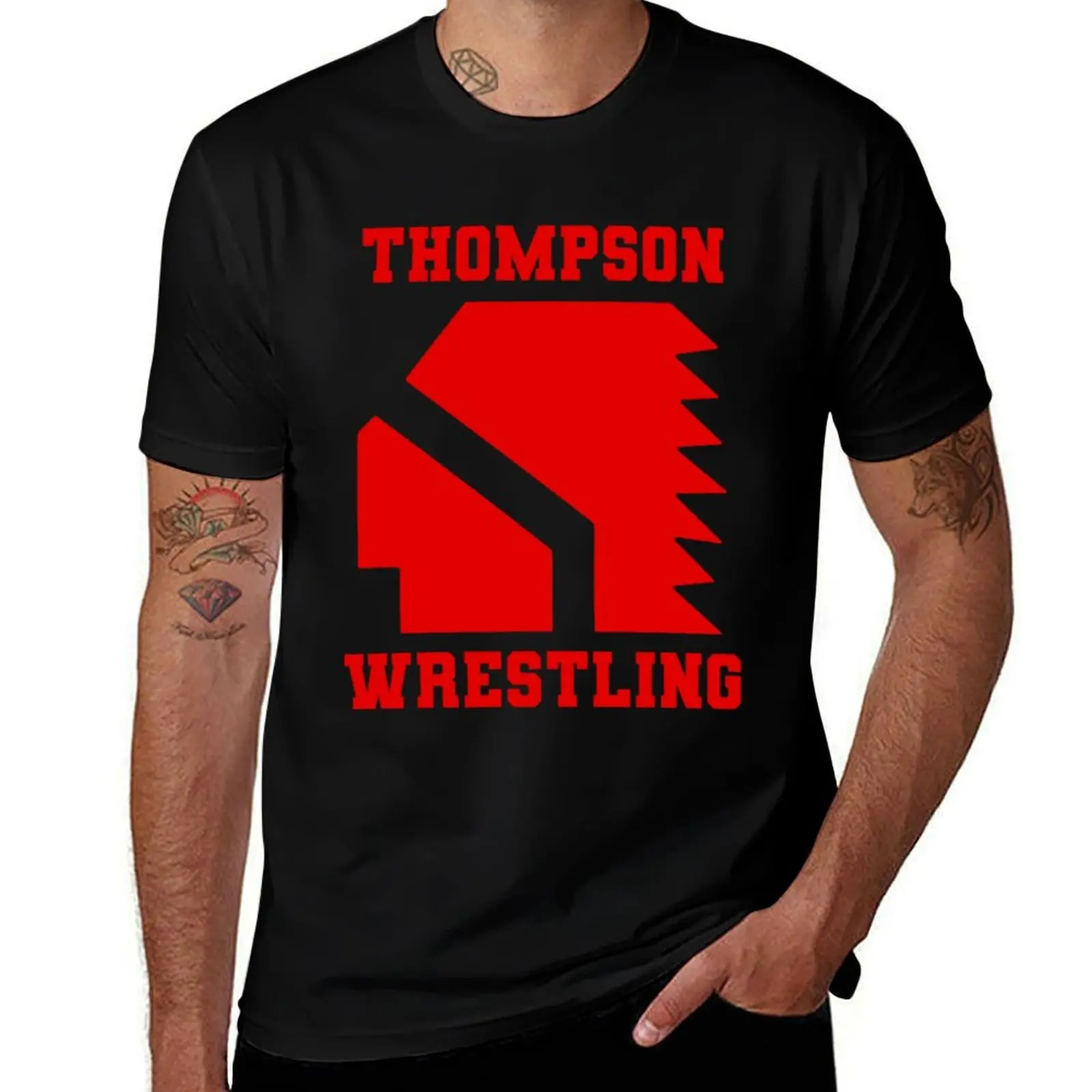 Фото Футболка Thompson Wrestling Vision Quest Matthew Modine, повседневная модная футболка с короткими рукавами №1
