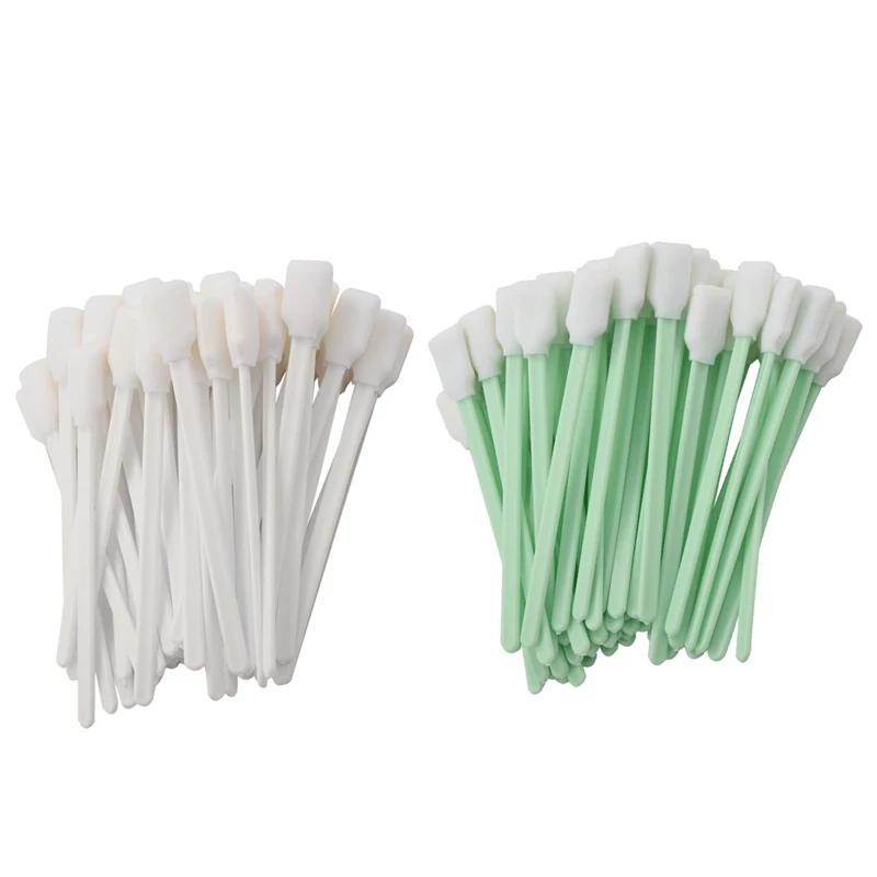 

100Pcs Cleaning Swabs For Roland Epson Mimaki Mutoh All Large Format Solvent Printer Printhead Sponge Sticks Swabs Buds