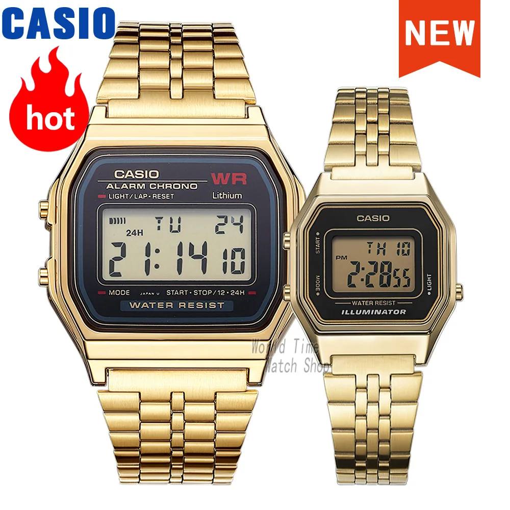 Casio Watch Couple Top Luxury Set Military LED Relogio Digital Watch Sports Waterproof Quartz Couple Watch Unisex Watch