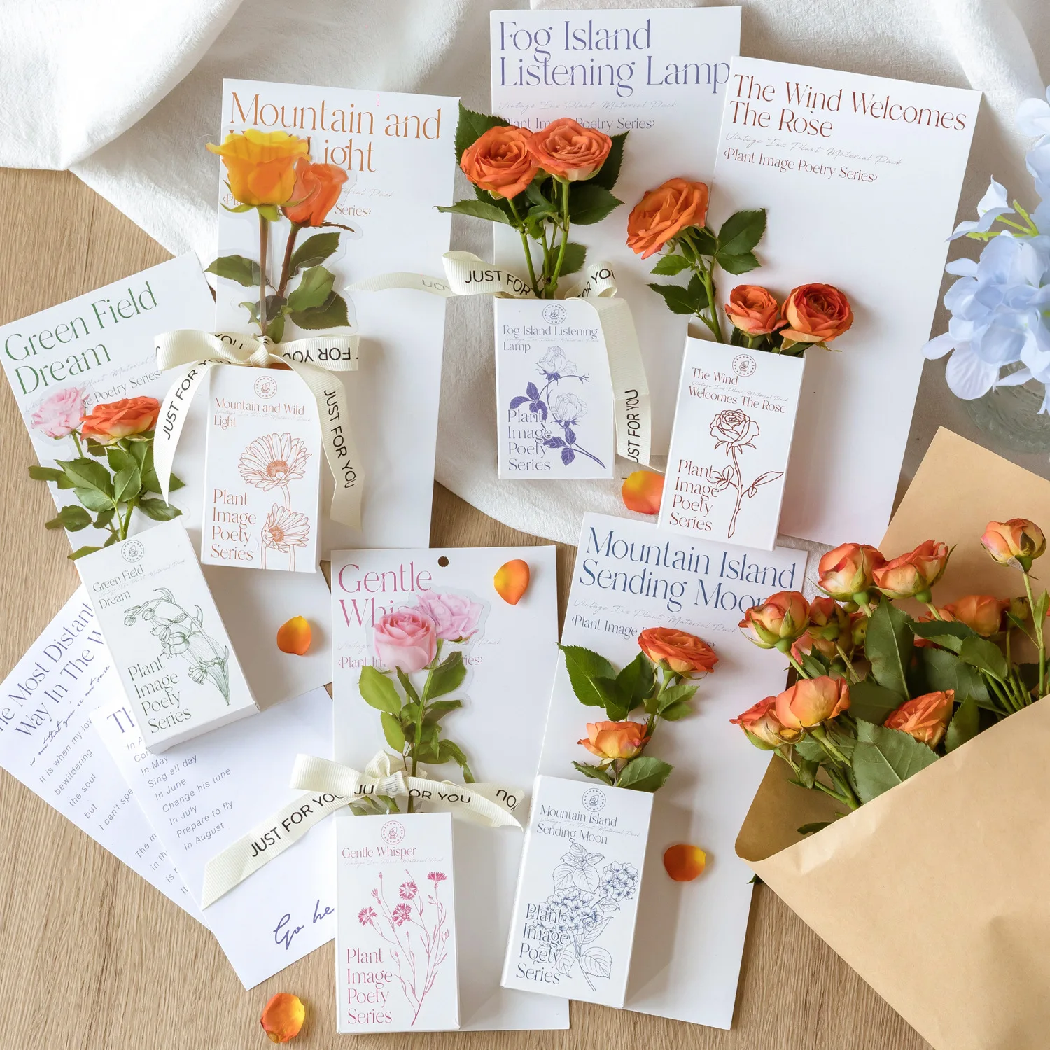 

23 Pcs Plant Material Bag Hand Tent DIY Decorative Collage Base Craft Paper DIY Handmade Scrapbooking Collage Journal Supplies