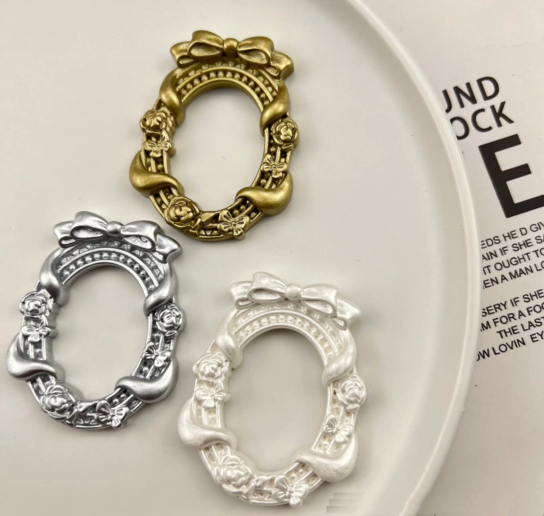 10 шт. новая овальная ретро фоторамка в стиле барокко аксессуары из смолы сделай