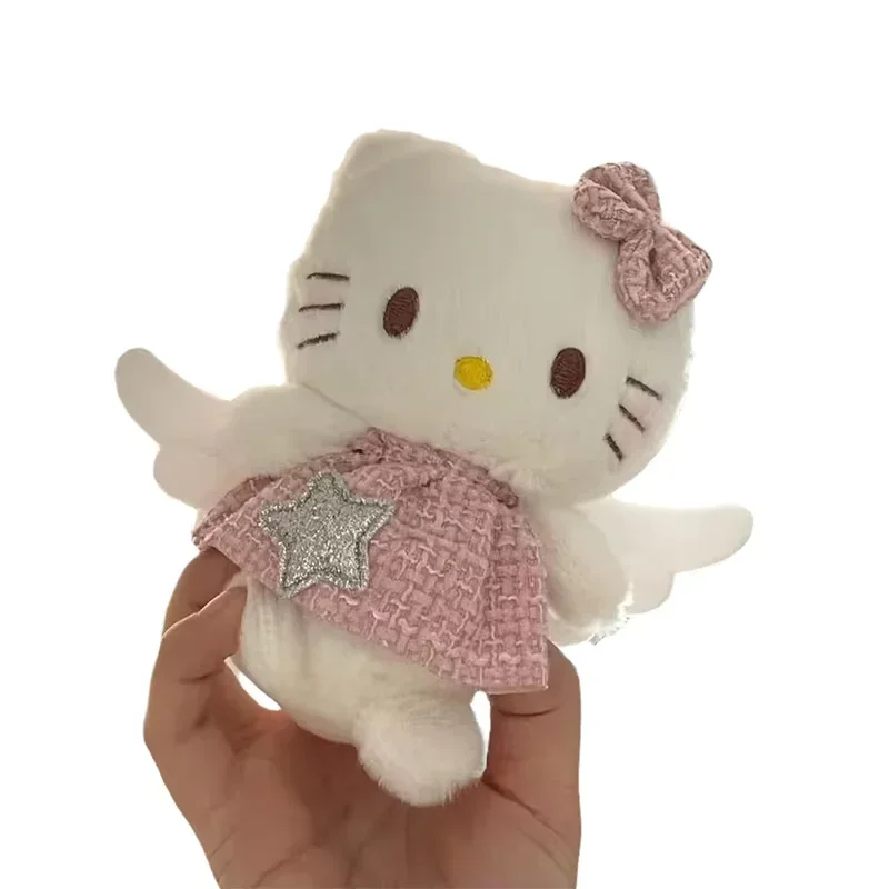 Sanrio Hello Kitty плюшевый брелок с розовой юбкой и крыльями аниме автомобильный кулон