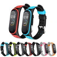 watch strap for xiaomi mi band 4 5 6 bracelet colorful sport breathable silicone strap for miband 3 4 replacement wristband belt