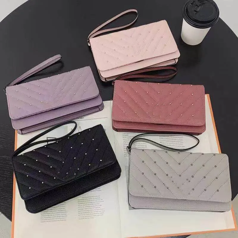 

Card Hand Credit Long Capacity Cloth Card Women Holder And Female Wallets Purse Bag Organzier Case Large