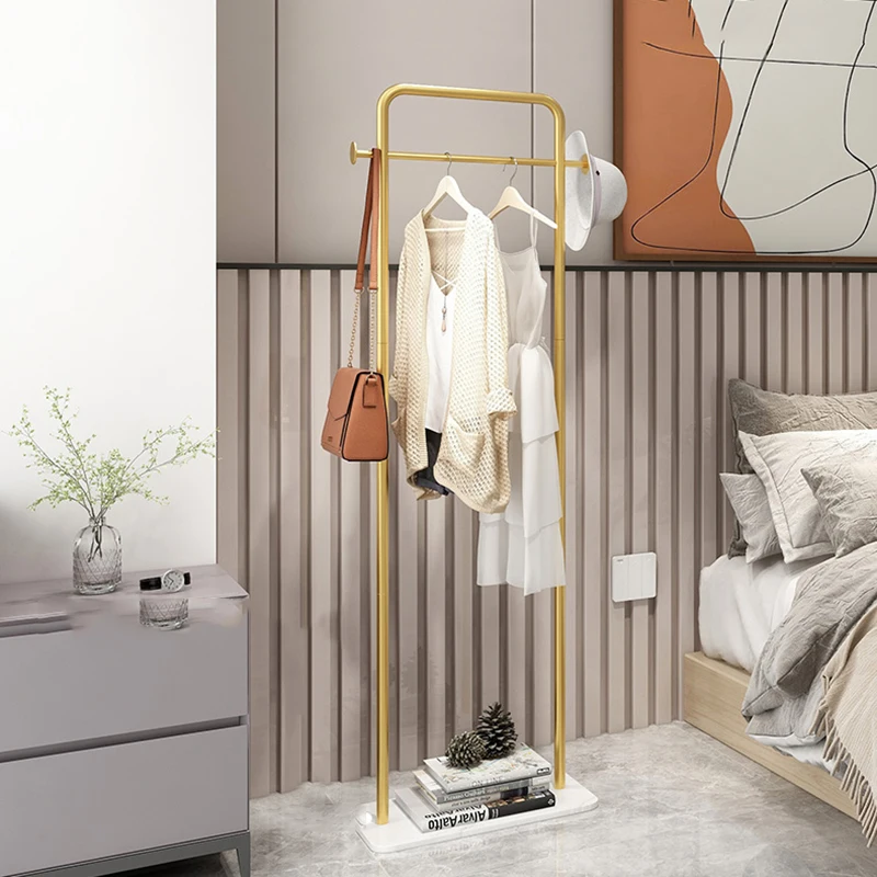 

Storage Luxury Coat Rack Standing Design Bathroom Metal Hanger Rack Floor Child Dressing Room Entrance Home Bedroom Furniture HY