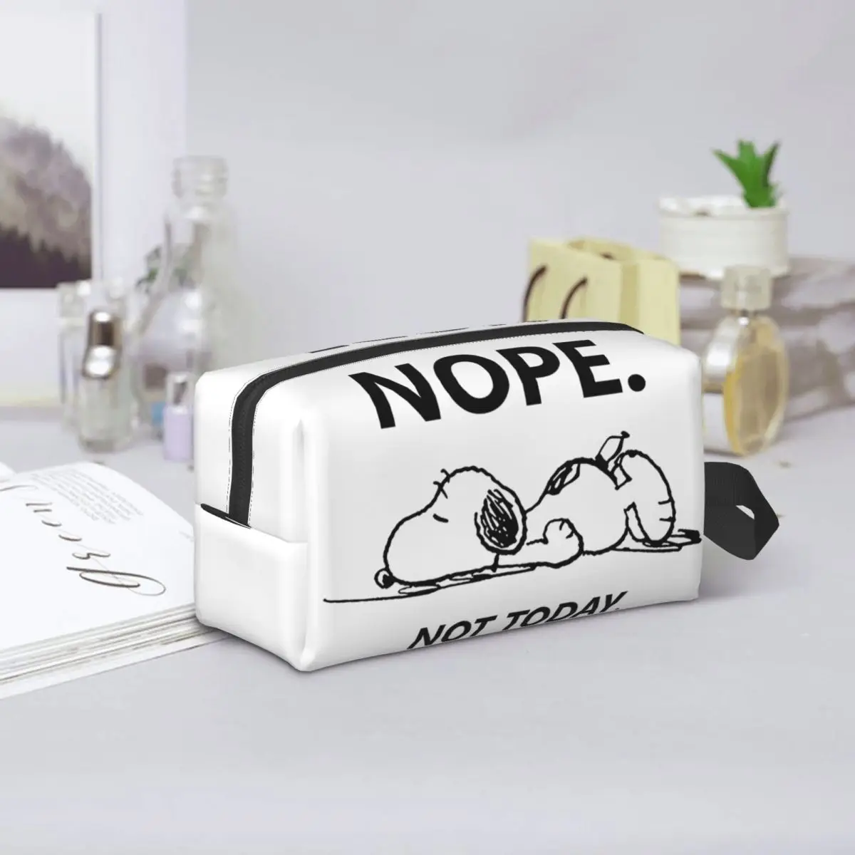 Оригинальная косметичка Snoopys Nope Not Today Женская милая вместительная Beagle Cortoon