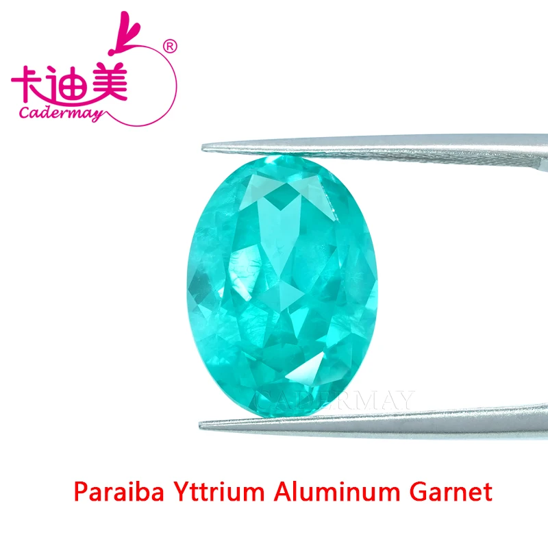 Овальный гранат Paraiba из иттрия алюминия Свободный Камень YAG драгоценный камень с