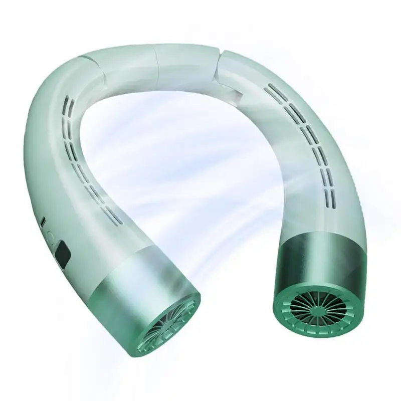 

Mini Neck Fan Portable Hanging Neck Fan Bladeless Mute Fans Air Conditioning Cooler For Sports Fan