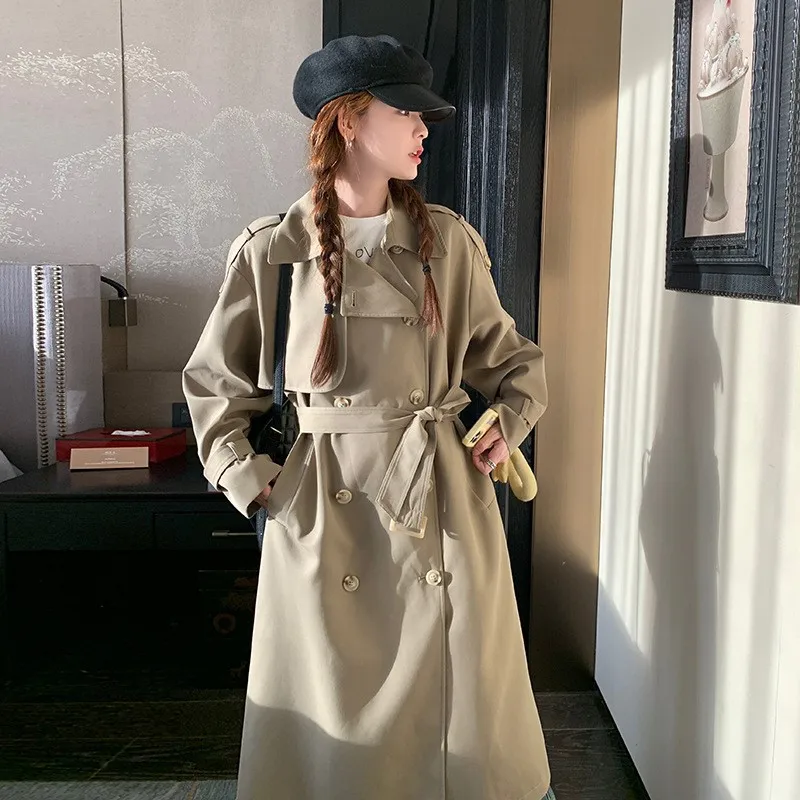 Johnature 2024 модная универсальная осенняя одежда новый повседневный Тренч средней