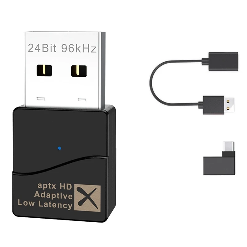 

APTX адаптивный Bluetooth передатчик, USB Bluetooth 5,2 аудио передатчик, без драйвера, может переключаться APTX код свободно C