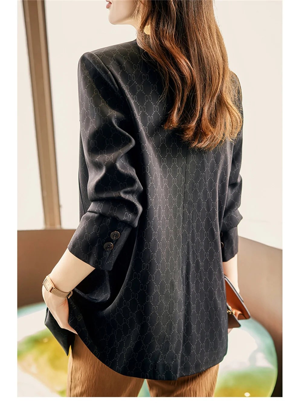 Fashion Women Blazer 2023 New in Casual Print Slim Single Breasted Coats Outwear Female Office Lady Business Formal Jacket