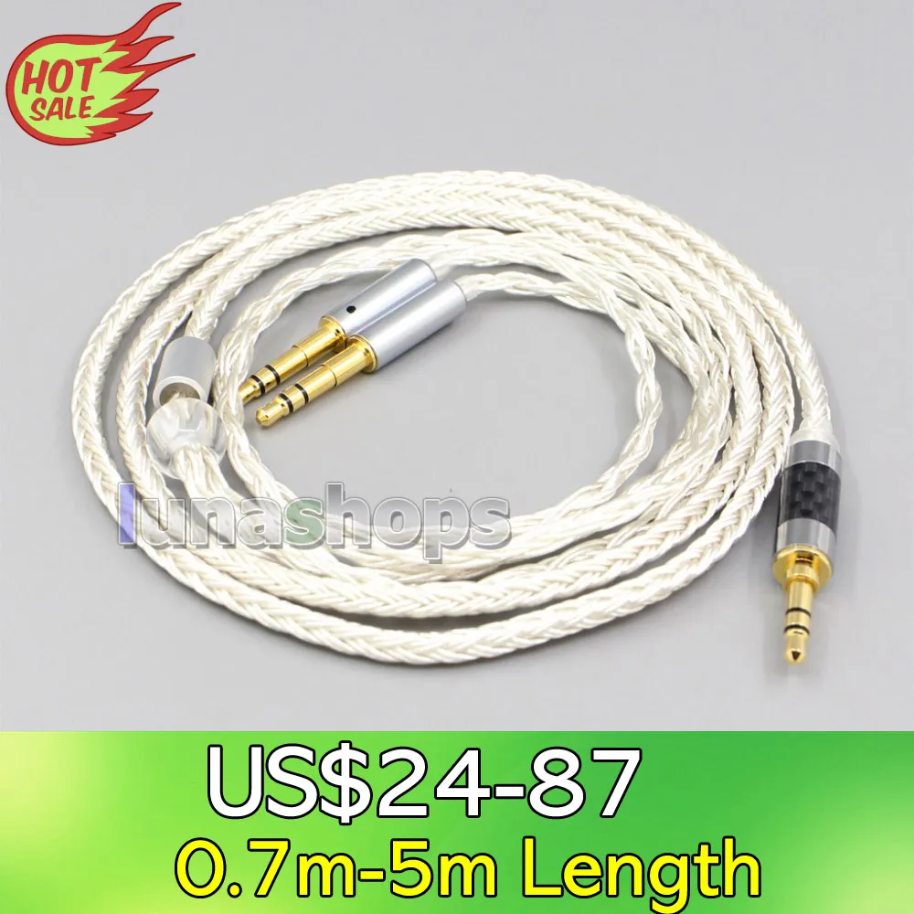 

LN007046 16 Core OCC Silver Plated Headphone Cable For Pandora Hope vi Denon AH-D7200 AH-D5200 AH-D9200