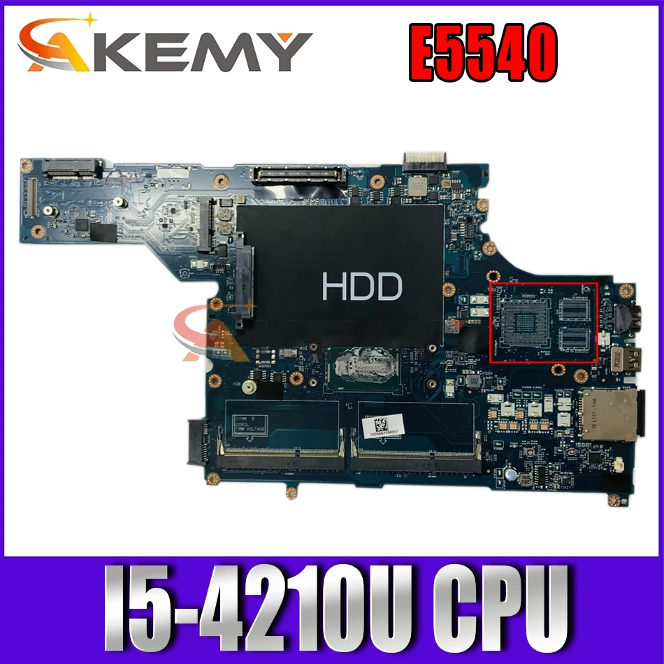

For Latitude E5540 Laptop motherboard CN-06RG9P VAW50 LA-A101P With SR1EF I5-4210U 100% working well