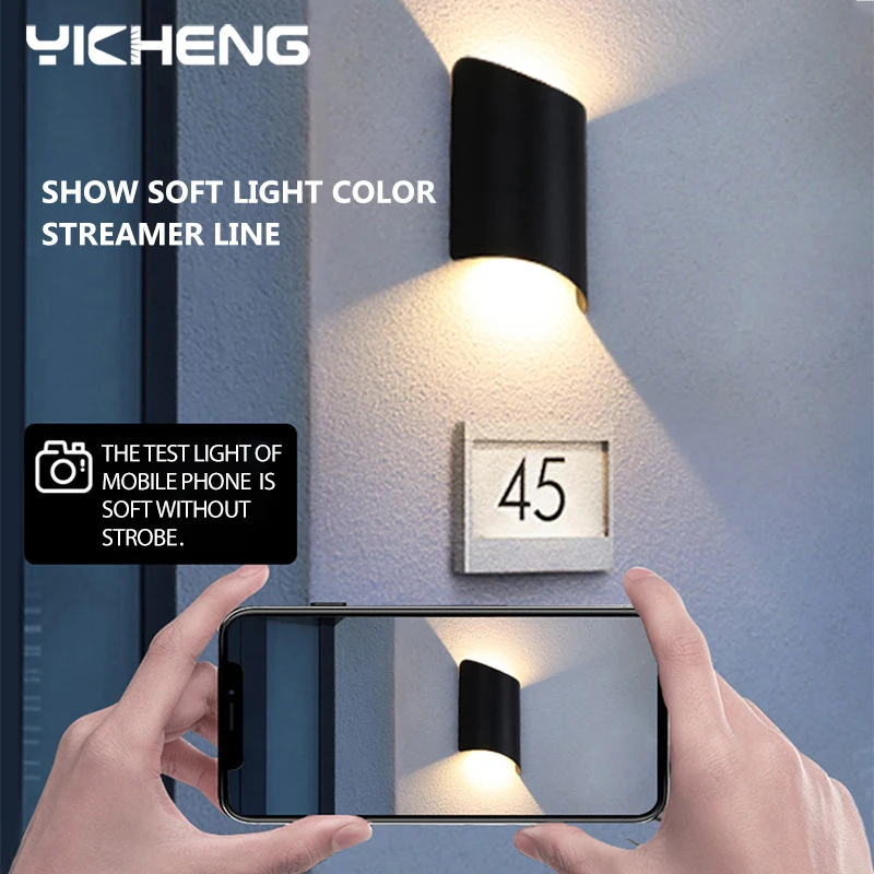 Светодиодная настенная лампа 10 Вт IP65 наружная водонепроницаемая для сада