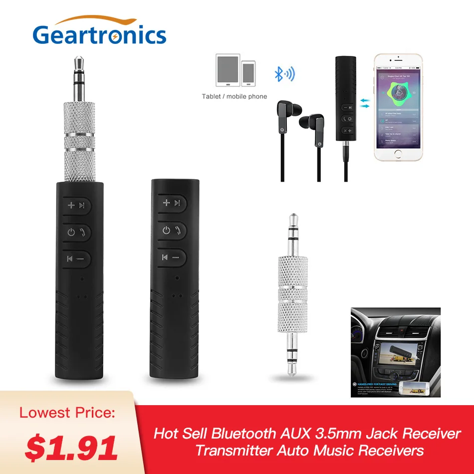 Приемник Bluetooth AUX Jack для автомобиля Handsfree для Mazda CX5 2018, Skoda Yeti, Toyota Corolla 2009, Ford Focus 2, Tucson.