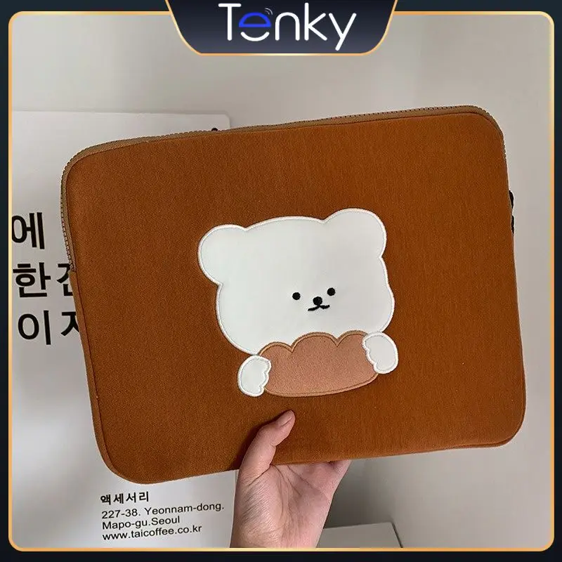 

Tablet Case Fit To The Body Zipper Tablet Pc Protective Shell Skin Friendly Fabric Light And Simple Tablet Storage Computer Bag