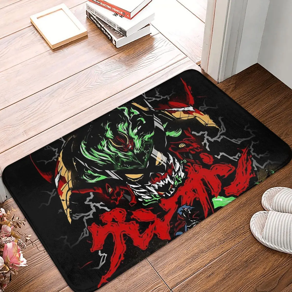 

Художественный кухонный нескользящий ковер Gurren, граффити, коврик для спальни, коврик для входной двери, домашний декоративный ковер