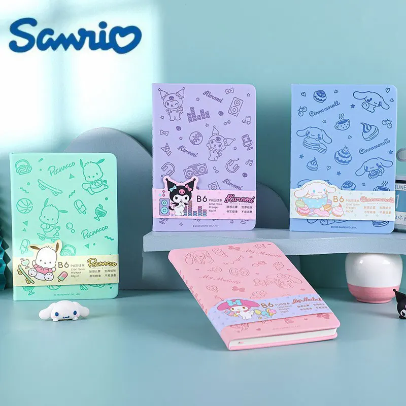 

Блокнот Sanrio B6 с тиснением, милый мультяшный блокнот для учеников начальной школы, канцелярские принадлежности