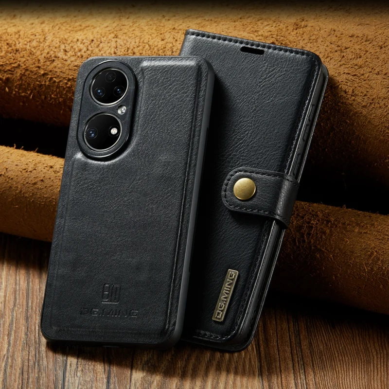 Strong Magnetic 2 in 1 Detachable Wallet Case for Huawei P50 P40 P30 P20 Pro P50 Pro P40 Lite P30 lite P20 lite PU Leather Cover