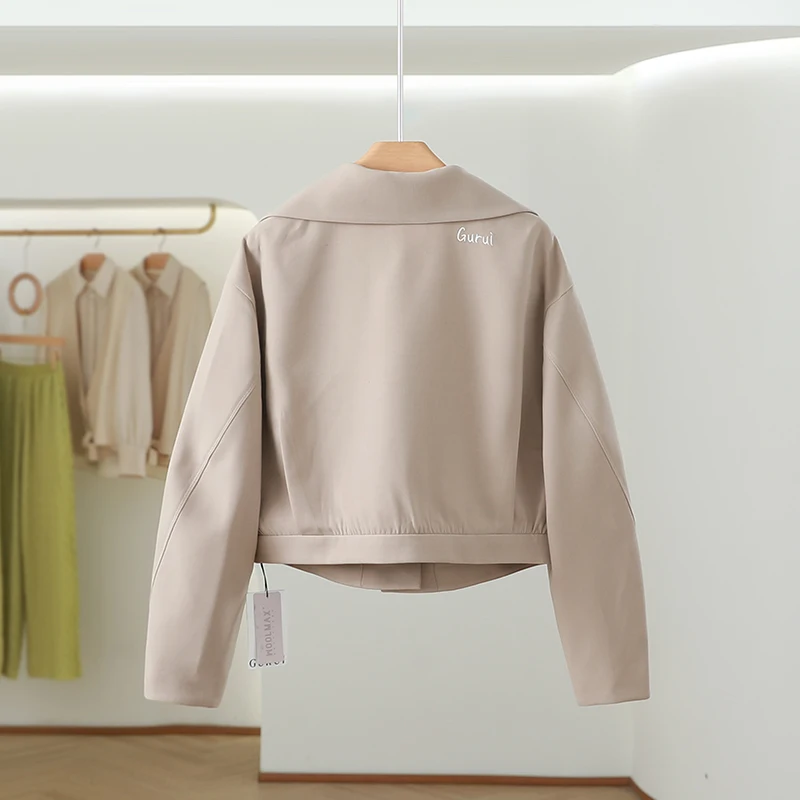 Женская верхняя одежда с длинным рукавом [Gu] белая Fu Gu весна 2024