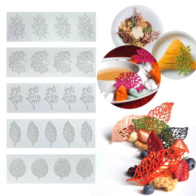 Sugar Flipping Cake Decoration Mold Silicone Mold for Leaf C