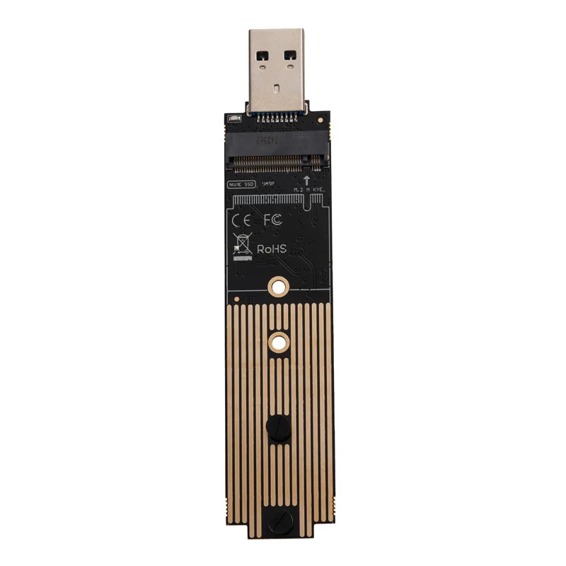 Фото НОВАЯ плата-адаптер M.2 NVME USB3.1 для SSD-накопителей, конвертер 10 Гбит/с Gen2 SSD в USB, Plug and Play, для Samsung 970 960 Series №3