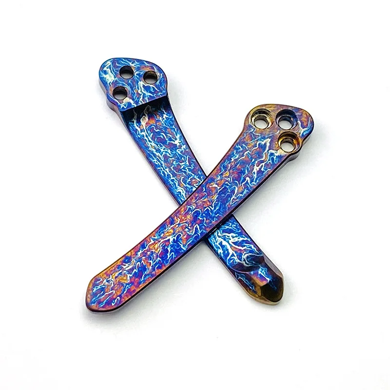 

1 Set Roasted Blue Knife Titanium Back Clip Pocket Clamp for Spyderco C81 Para2 Para3 Delica Endura C11 C10 Yojimbo Domino C223