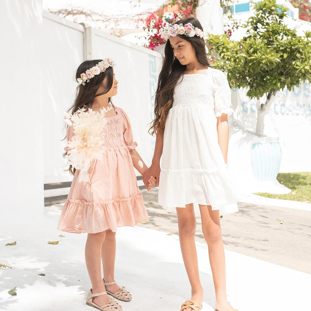 2021 весенне-летнее платье для девочек Новое поступление детское Пастельное