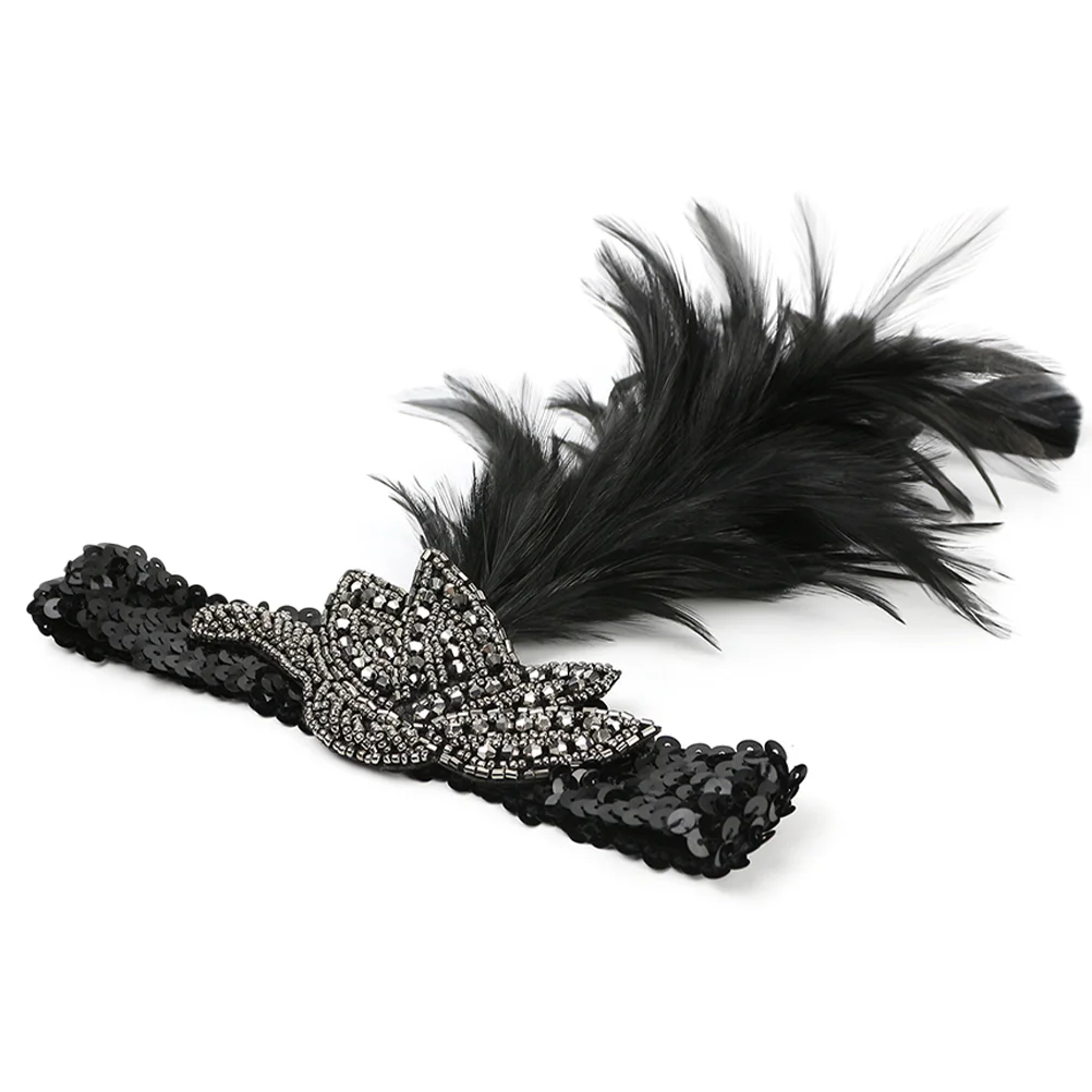 Резинки для волос свадебная повязка на голову с перьями аксессуары 1920-х годов