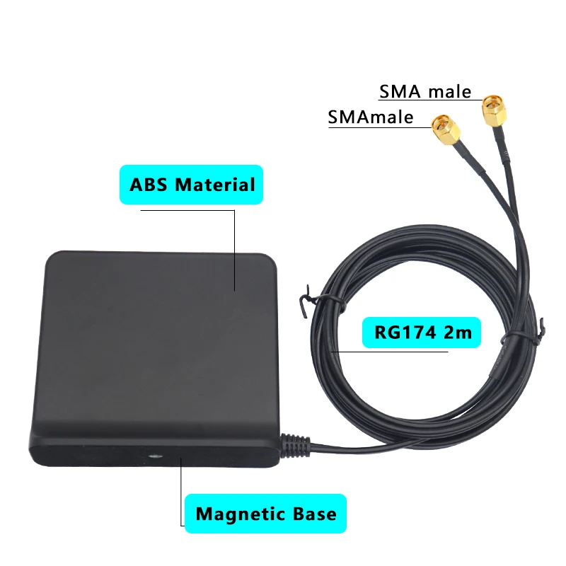 Signal Boost 5G 4G LTE 3G GSM Mimo Aerial High Gain 12dbi 600~6000Mhz External Omni WiFi Antenna With TS9 SMA Male For Router