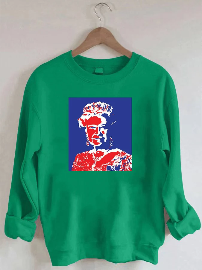 

Queen Elizabeth II - Casual Round Neck Sweatshirt