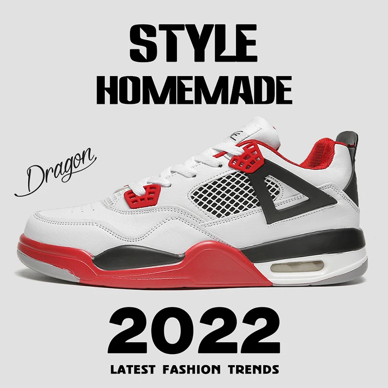 

High-top Student Retro Basketball Shoes Couples Cushioning Light Basketball Sneakers Anti-skid Breathable Outdoor Fashion 36-44