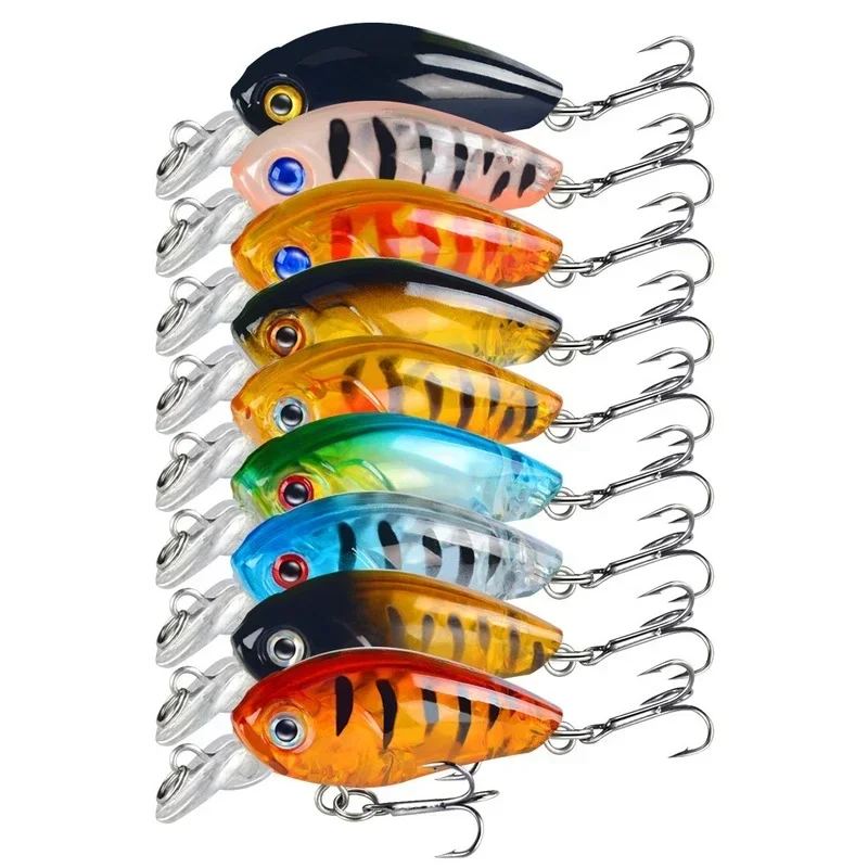 

1 PCS Minnow Fishing Lure 45mm 3.8g Crankbait Hard Bait Topwater Artificial Wobbler Japan Fly Fishing Accessories