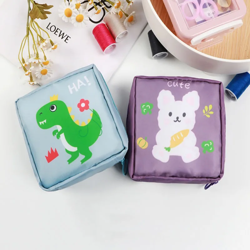 1 шт. Портативная сумка для хранения ватных дисков и ежемесячных салфеток