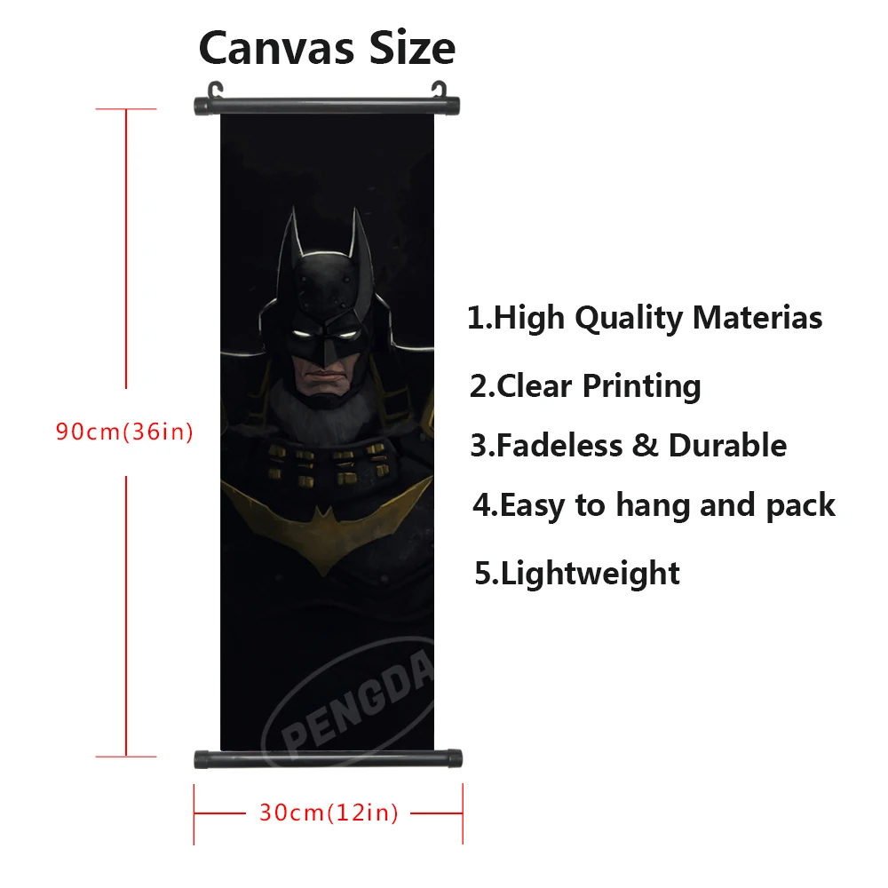 Настенная картина для украшения дома из пластика Бэтмен Висячие свитки