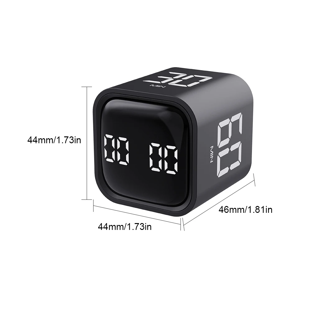 Вращающийся таймер Pomodoro настольный производительности с датчиком гравитации