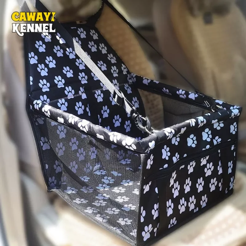 

2023 CAWAYI KENNEL Travel Dog Car Seat Cover Folding Hammock Pet Carrier Bag Pet Car Seat Front Seat Protection for Cat Dog Tran
