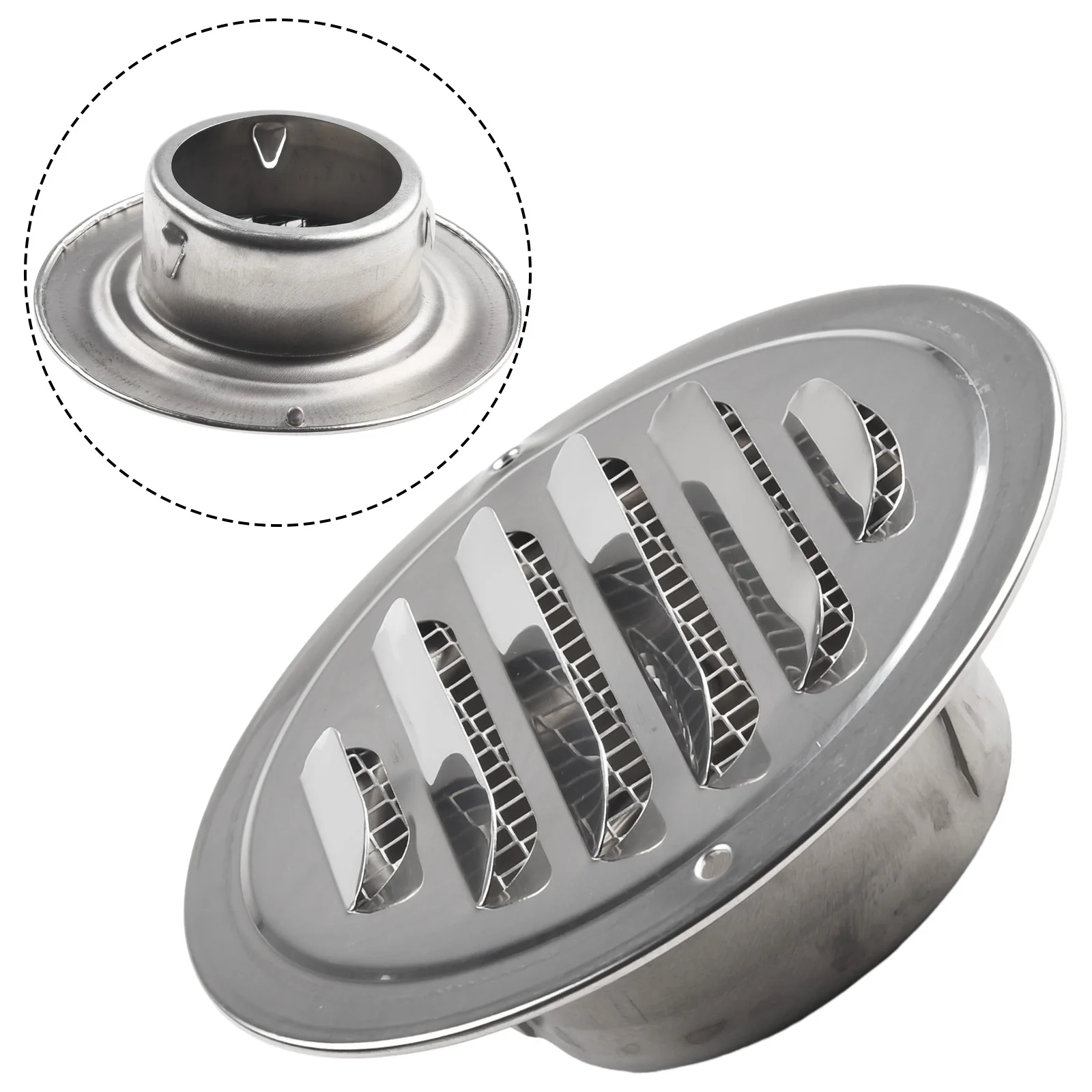 Круглая решетка решетки вентиляционного отверстия из нержавеющей стали 70 75 мм 80