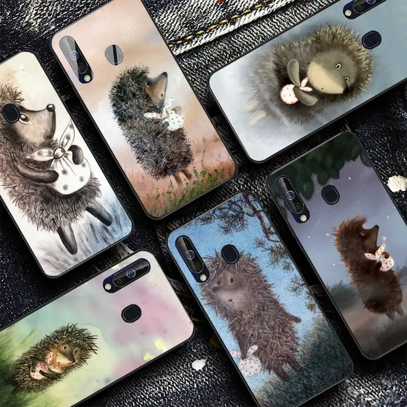 

Hedgehog in the Fog Phone Case for Samsung A51 01 50 71 21S 70 31 40 30 10 20 S E 11 91 A7 A8 2018