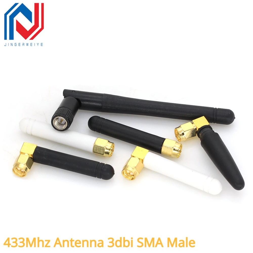 

2PCS 433MHz Antenna 3dBi SMA Male Connector 433 mhz directional antena 433M waterproof antenne for Lorawan