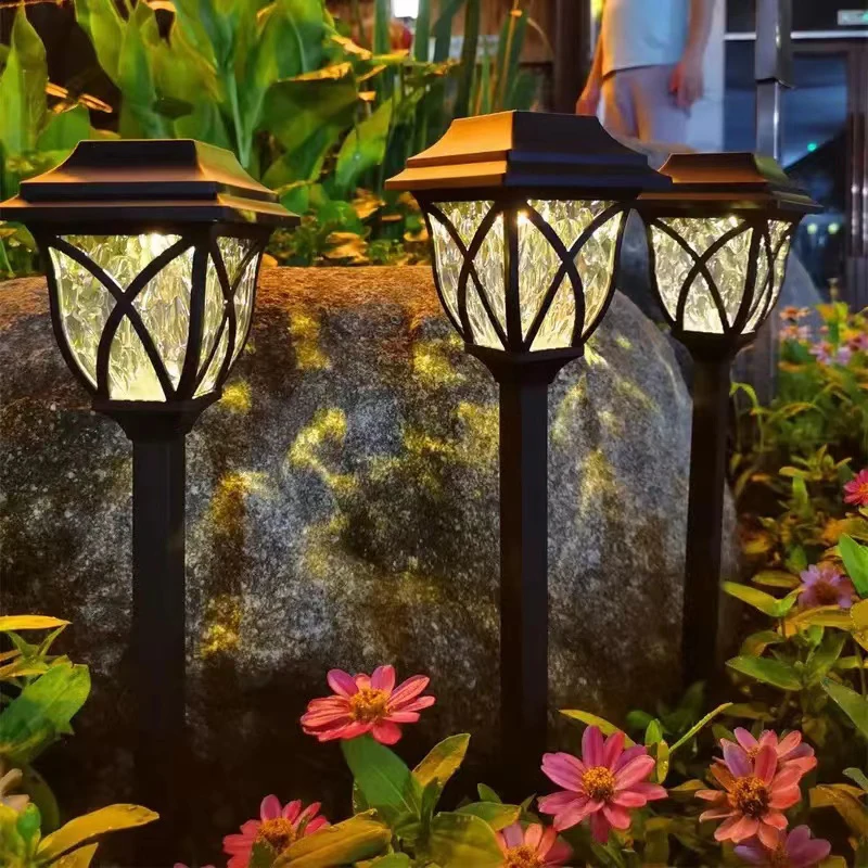 

Led Solar Lawn Lights Outdoor Waterproof Warm Light Garden Decoration Lamp For Walkway Path Villa Yard Driveway
