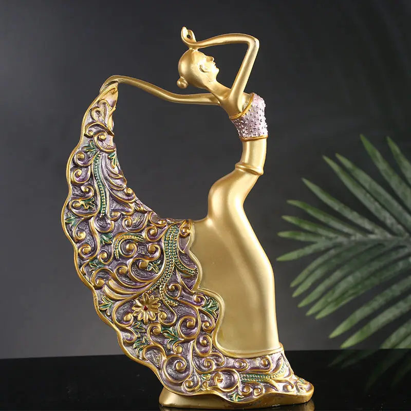 

Home Decoration Accessories For Living Room Resin Girl Model Statues For Decor Modern Dance Abstract Sculpture Office Desk Decor
